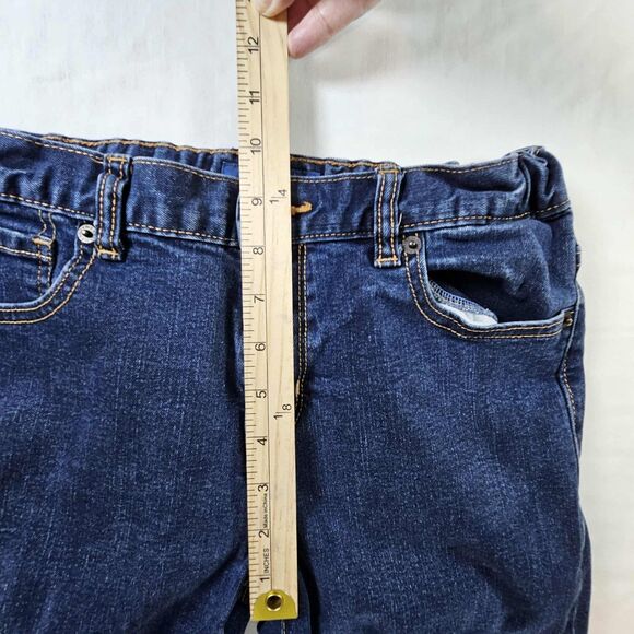 Old Navy Boys Jeans Size 18 Skinny Adjustable Waist Dark Wash - Picture 4 of 8